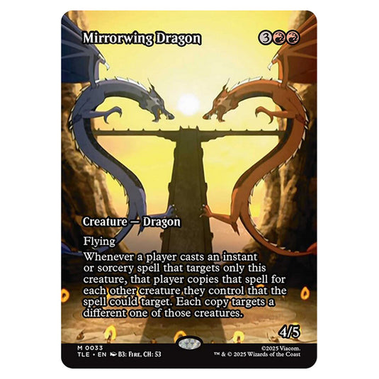 Mirrorwing Dragon 0033 card from the Magic The Gathering set Avatar: The Last Airbender Eternal