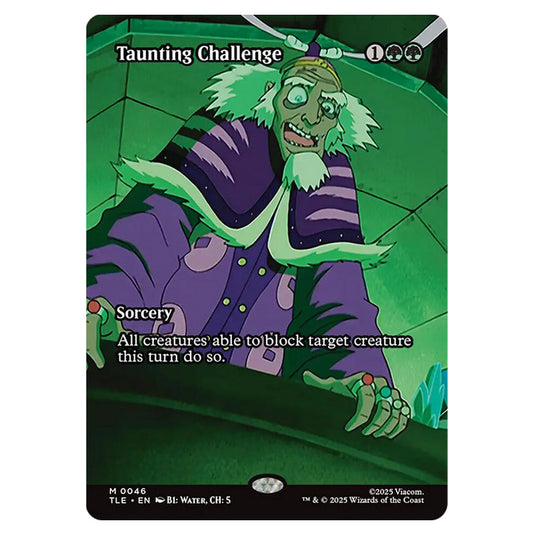 Taunting Challenge 0046 card from the Magic The Gathering set Avatar: The Last Airbender Eternal