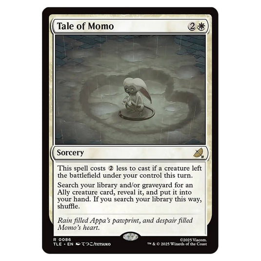 Tale of Momo 0086 card from the Magic The Gathering set Avatar: The Last Airbender Eternal
