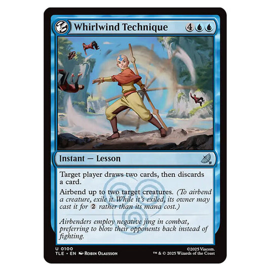 Whirlwind Technique 0100 card from the Magic The Gathering set Avatar: The Last Airbender Eternal