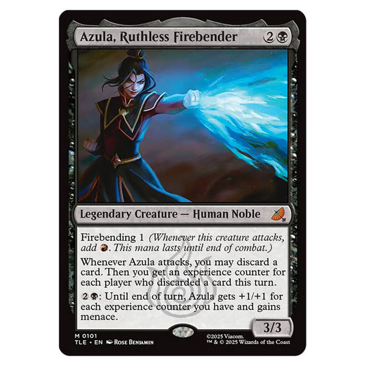 Azula, Ruthless Firebender 0101 card from the Magic The Gathering set Avatar: The Last Airbender Eternal