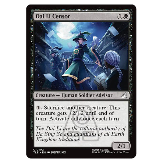 Dai Li Censor 0102 card from the Magic The Gathering set Avatar: The Last Airbender Eternal