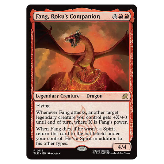 Fang, Roku's Companion 0115 card from the Magic The Gathering set Avatar: The Last Airbender Eternal