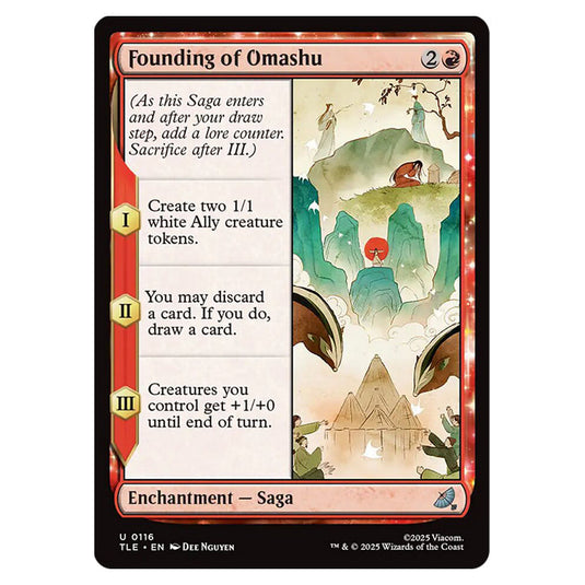 Founding of Omashu 0116 card from the Magic The Gathering set Avatar: The Last Airbender Eternal