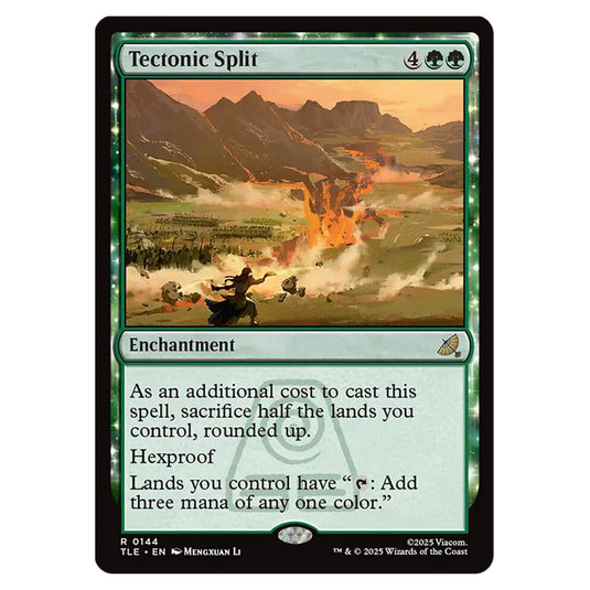 Tectonic Split 0144 card from the Magic The Gathering set Avatar: The Last Airbender Eternal
