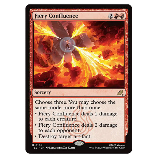 Fiery Confluence 0165 card from the Magic The Gathering set Avatar: The Last Airbender Eternal