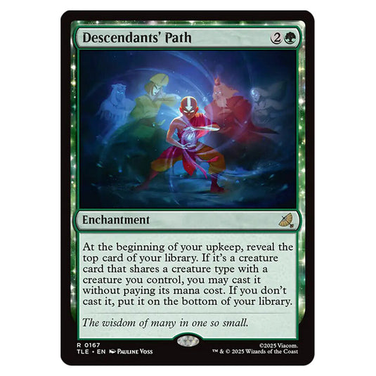Descendants' Path 0167 card from the Magic The Gathering set Avatar: The Last Airbender Eternal