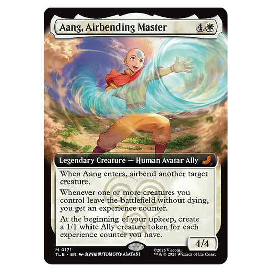 Aang, Airbending Master 0171 card from the Magic The Gathering set Avatar: The Last Airbender Eternal