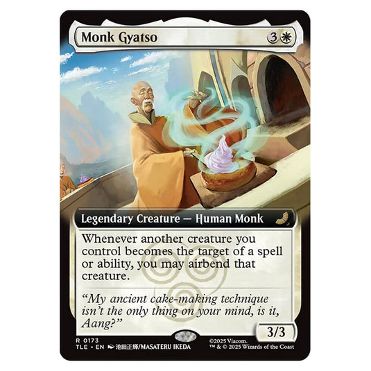 Monk Gyatso 0173 card from the Magic The Gathering set Avatar: The Last Airbender Eternal