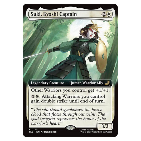 Suki, Kyoshi Captain 0175 card from the Magic The Gathering set Avatar: The Last Airbender Eternal