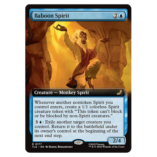 Baboon Spirit 0177 card from the Magic The Gathering set Avatar: The Last Airbender Eternal