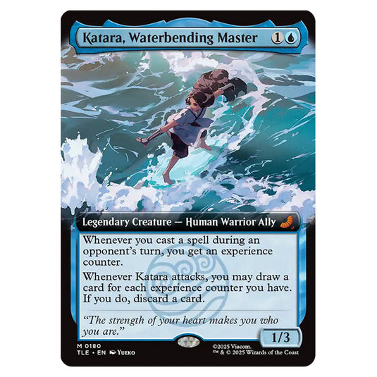 Katara, Waterbending Master 0180 card from the Magic The Gathering set Avatar: The Last Airbender Eternal