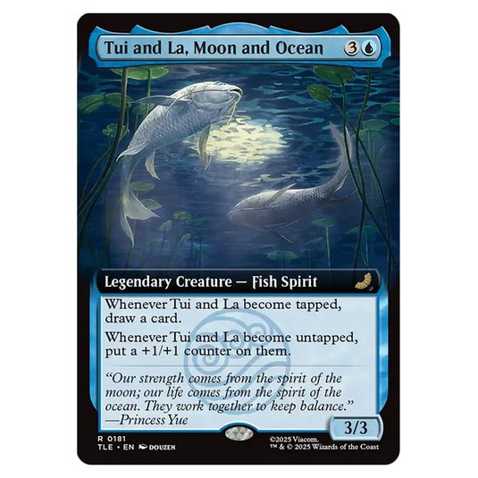 Tui and La, Moon and Ocean 0181 card from the Magic The Gathering set Avatar: The Last Airbender Eternal