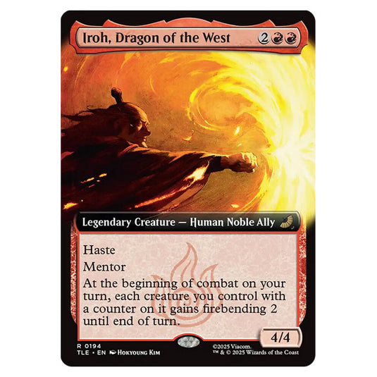 Iroh, Dragon of the West 0194 card from the Magic The Gathering set Avatar: The Last Airbender Eternal