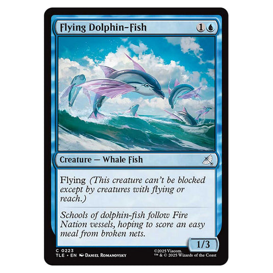 Flying Dolphin-Fish 0223 card from the Magic The Gathering set Avatar: The Last Airbender Eternal