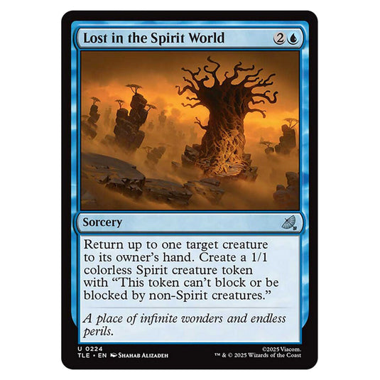Lost in the Spirit World 0224 card from the Magic The Gathering set Avatar: The Last Airbender Eternal
