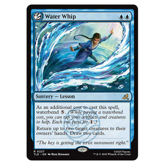Water Whip 0227 card from the Magic The Gathering set Avatar: The Last Airbender Eternal