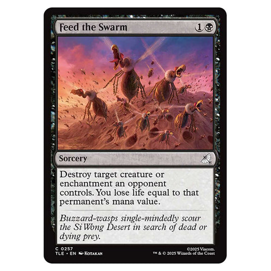 Feed the Swarm 0257 card from the Magic The Gathering set Avatar: The Last Airbender Eternal