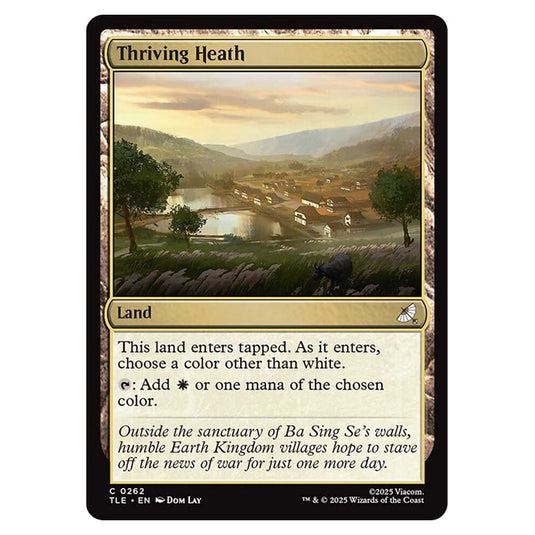 Thriving Heath 0262 card from the Magic The Gathering set Avatar: The Last Airbender Eternal