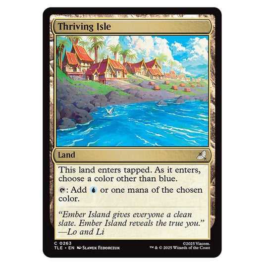Thriving Isle 0263 card from the Magic The Gathering set Avatar: The Last Airbender Eternal