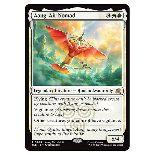 Aang, Air Nomad 0265 card from the Magic The Gathering set Avatar: The Last Airbender Eternal