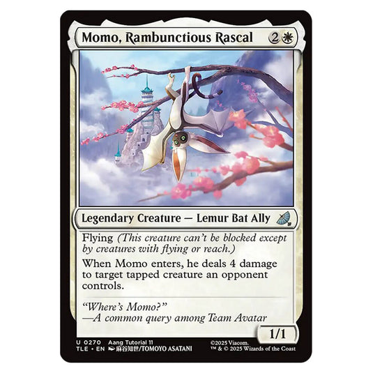 Momo, Rambunctious Rascal 0270 card from the Magic The Gathering set Avatar: The Last Airbender Eternal