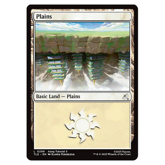Plains 0299 card from the Magic The Gathering set Avatar: The Last Airbender Eternal