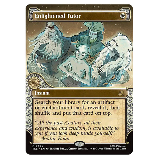 Enlightened Tutor 0305 card from the Magic The Gathering set Avatar: The Last Airbender Eternal