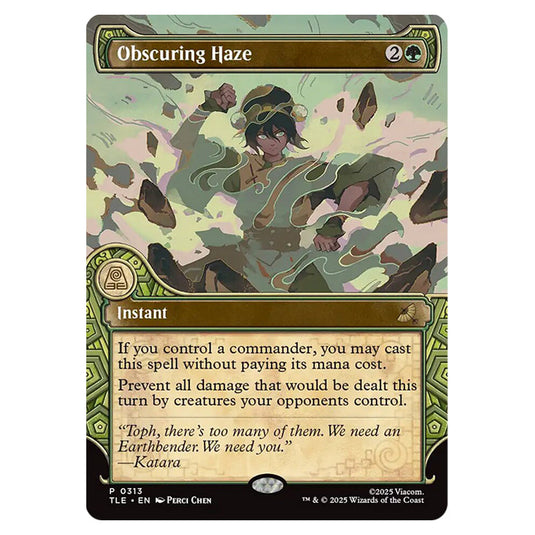 Obscuring Haze 0313 card from the Magic The Gathering set Avatar: The Last Airbender Eternal