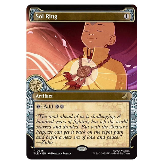 Sol Ring 0316 card from the Magic The Gathering set Avatar: The Last Airbender Eternal