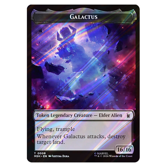 Galactus 0008 card from the Magic The Gathering set Marvel Super Heroes Tokens