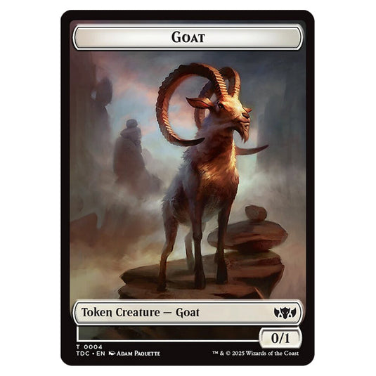 Goat 0004 card from the Magic The Gathering set Tarkir: Dragonstorm Commander Tokens