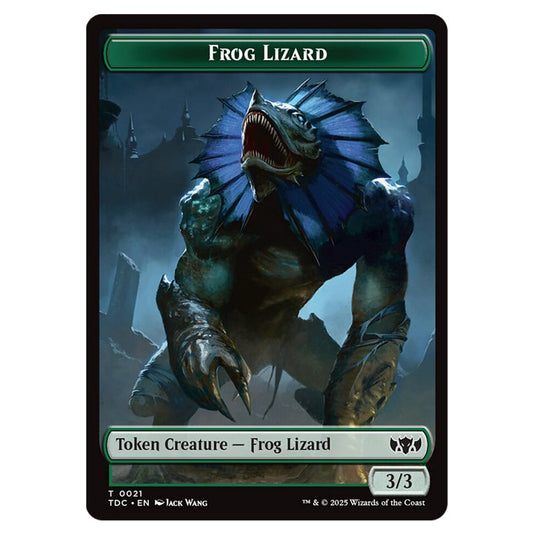 Frog Lizard 0021 card from the Magic The Gathering set Tarkir: Dragonstorm Commander Tokens