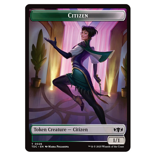 Citizen 0026 card from the Magic The Gathering set Tarkir: Dragonstorm Commander Tokens