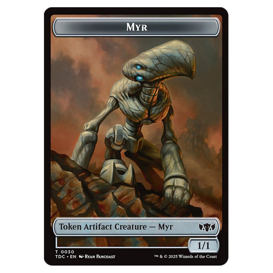 Myr 0030 card from the Magic The Gathering set Tarkir: Dragonstorm Commander Tokens