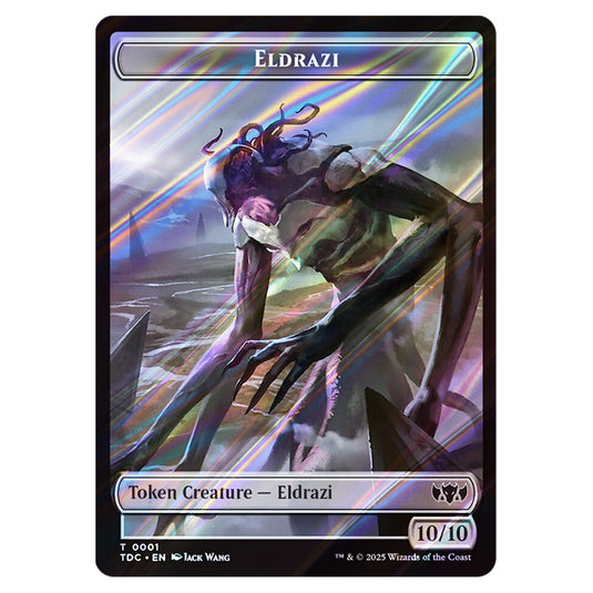 Eldrazi 0001 card from the Magic The Gathering set Tarkir: Dragonstorm Commander Tokens