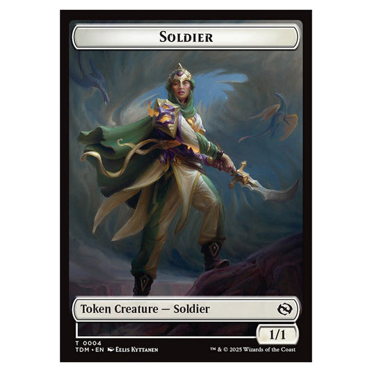 Soldier 0004 card from the Magic The Gathering set Tarkir: Dragonstorm Tokens
