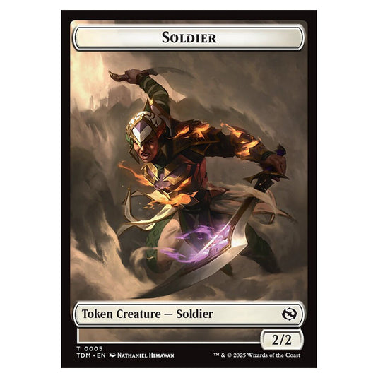 Soldier 0005 card from the Magic The Gathering set Tarkir: Dragonstorm Tokens