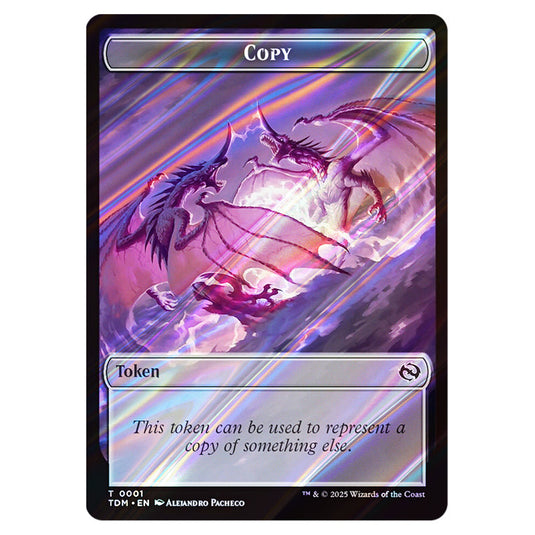 Copy 0001 card from the Magic The Gathering set Tarkir: Dragonstorm Tokens