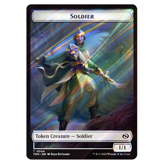 Soldier 0004 card from the Magic The Gathering set Tarkir: Dragonstorm Tokens