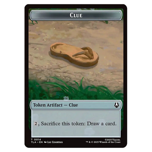 Clue 0014 card from the Magic The Gathering set Avatar: The Last Airbender Tokens