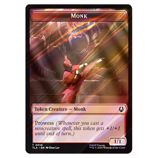 Monk 0010 card from the Magic The Gathering set Avatar: The Last Airbender Tokens