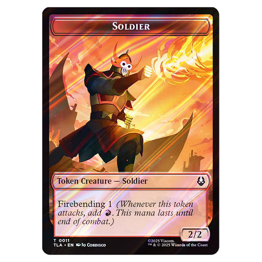 Soldier 0011 card from the Magic The Gathering set Avatar: The Last Airbender Tokens