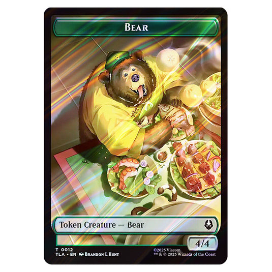 Bear 0012 card from the Magic The Gathering set Avatar: The Last Airbender Tokens