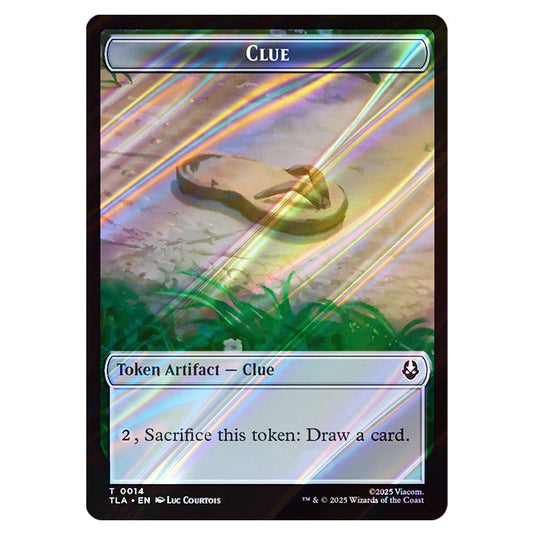 Clue 0014 card from the Magic The Gathering set Avatar: The Last Airbender Tokens