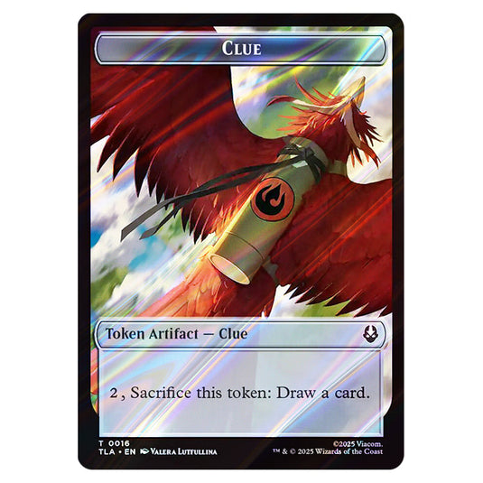 Clue 0016 card from the Magic The Gathering set Avatar: The Last Airbender Tokens