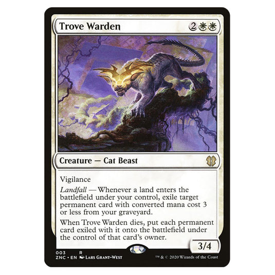 Trove Warden 003 card from the Magic The Gathering set Zendikar Rising Commander