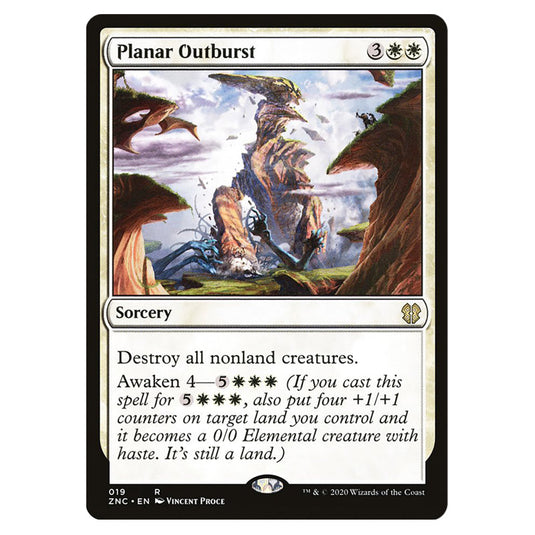 Planar Outburst 019 card from the Magic The Gathering set Zendikar Rising Commander