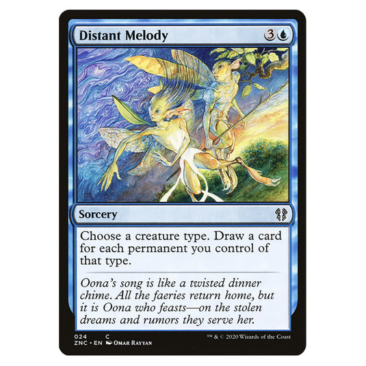 Distant Melody 024 card from the Magic The Gathering set Zendikar Rising Commander