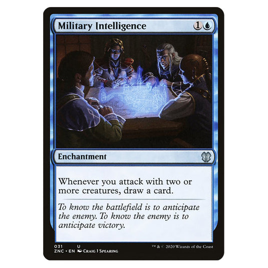 Military Intelligence 031 card from the Magic The Gathering set Zendikar Rising Commander